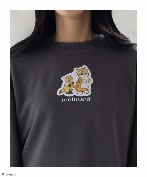 mofusand モフサンド フォックスプリントトレーナー（スウェット