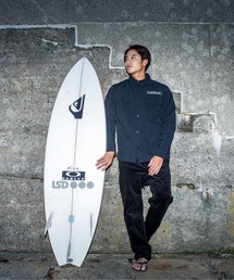 QS SHIRTS JKT/クイックシルバーキルティングナイロンシャツジャケット