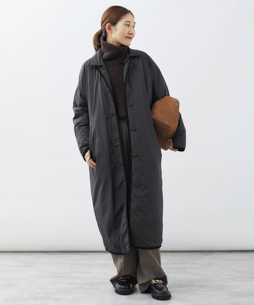 セール】TICCA（ティッカ） リバーシブルキルティングロングコート