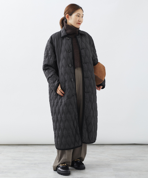 セール】TICCA（ティッカ） リバーシブルキルティングロングコート
