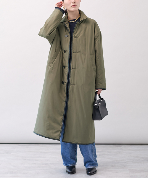 セール】TICCA（ティッカ） リバーシブルキルティングロングコート