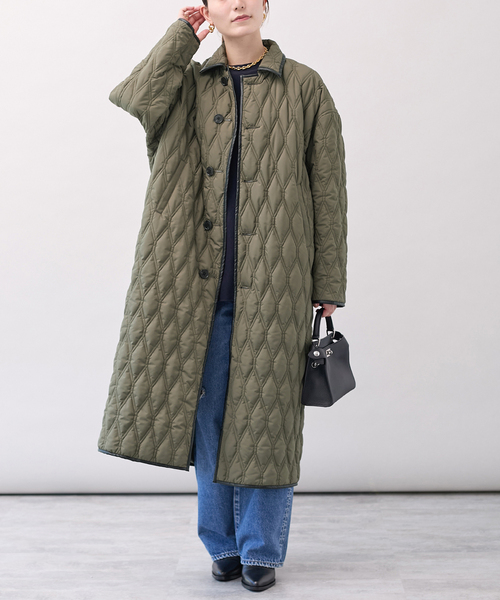 VERMEILpar iena購入TICCAリバーシブルキルティングロングコート セール】TICCA（ティッカ） リバーシブルキルティングロングコート