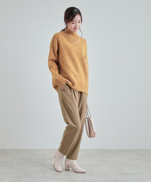 SHOO・LA・RUE（シューラルー）の「◆【S-3L/洗える】楽してきちんときれい見え イージーテーパードパンツ（その他パンツ・レディース・チャコールグレー/ブラック/ブラウン系・01/02/03/04/05）」の10枚目の写真