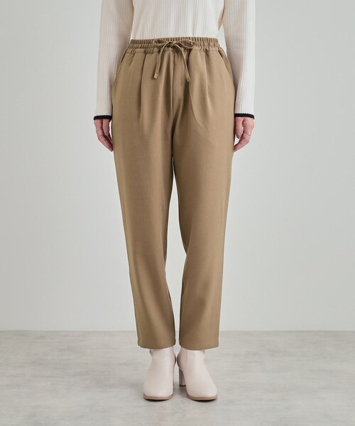 SHOO・LA・RUE（シューラルー）の「◆【S-3L/洗える】楽してきちんときれい見え イージーテーパードパンツ（その他パンツ・レディース・チャコールグレー/ブラック/ブラウン系・01/02/03/04/05）」の16枚目の写真