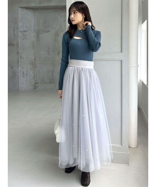 RESEXXY(リゼクシー)の「バストあきニットトップス(ニット/セーター・レディース・ブラック/ブルー/ホワイト・FREE)」の10枚目の写真