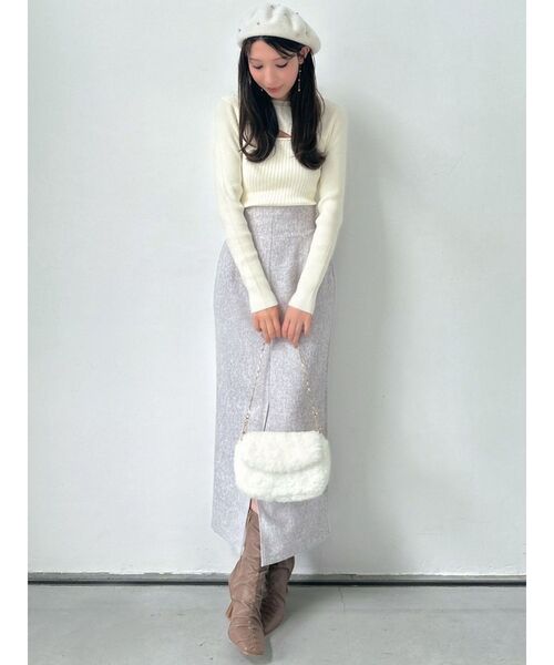 RESEXXY(リゼクシー)の「バストあきニットトップス(ニット/セーター・レディース・ブラック/ブルー/ホワイト・FREE)」の15枚目の写真