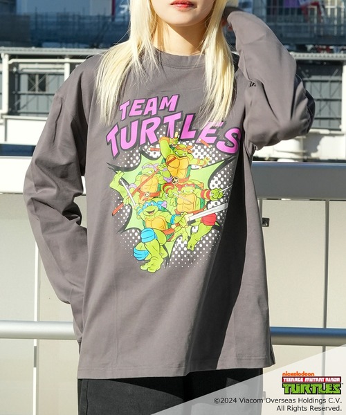 JEANS MATE（ジーンズメイト）の「【ミュータント タートルズ】ニンジャタートルズ プリントロンT（Tシャツ/カットソー・メンズ・ホワイト/スミクロ/オフホワイト/ブラック・X-LARGE/LARGE/MEDIUM）」の4枚目の写真