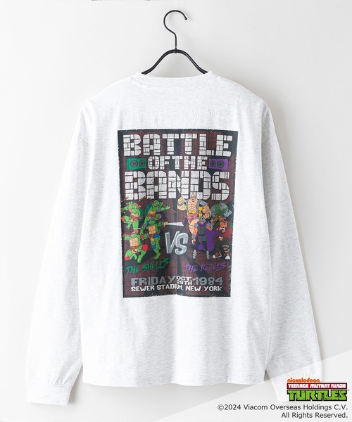 JEANS MATE（ジーンズメイト）の「【ミュータント タートルズ】ニンジャタートルズ プリントロンT（Tシャツ/カットソー・メンズ・ホワイト/スミクロ/オフホワイト/ブラック・X-LARGE/LARGE/MEDIUM）」の14枚目の写真