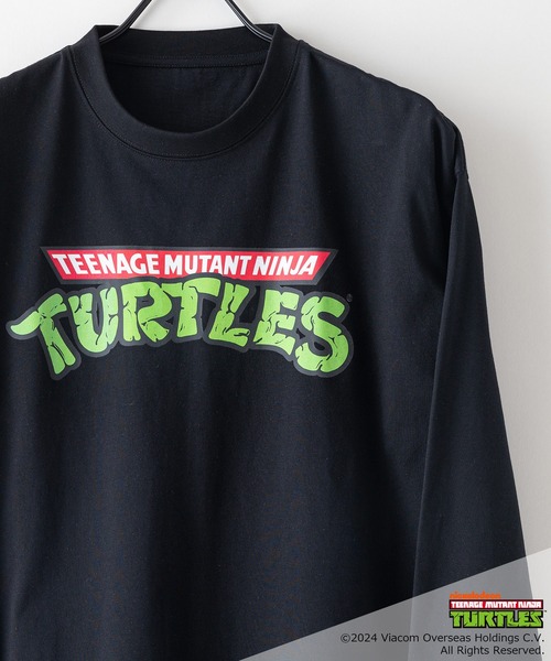 JEANS MATE（ジーンズメイト）の「【ミュータント タートルズ】ニンジャタートルズ プリントロンT（Tシャツ/カットソー・メンズ・ホワイト/スミクロ/オフホワイト/ブラック・X-LARGE/LARGE/MEDIUM）」の16枚目の写真