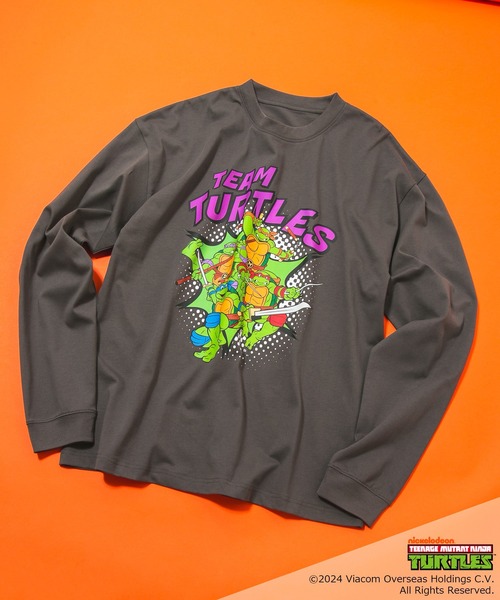 JEANS MATE（ジーンズメイト）の「【ミュータント タートルズ】ニンジャタートルズ プリントロンT（Tシャツ/カットソー・メンズ・ホワイト/スミクロ/オフホワイト/ブラック・X-LARGE/LARGE/MEDIUM）」の20枚目の写真