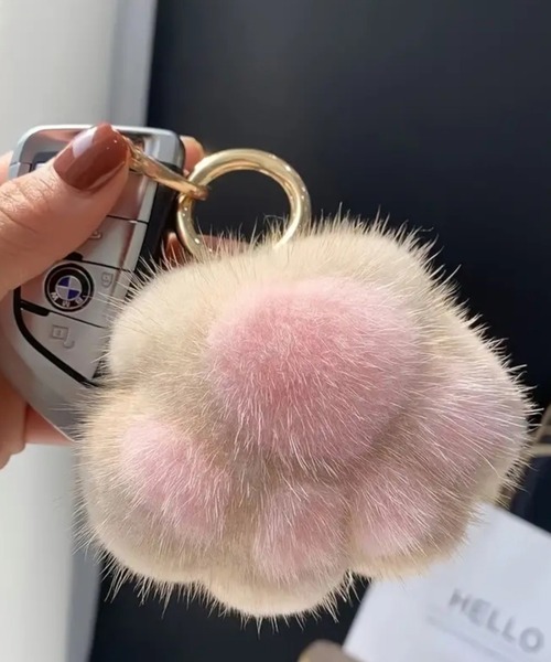 NOLITA / ノリータ 】ネコの手 ふわふわ もこもこ マスコット バッグ