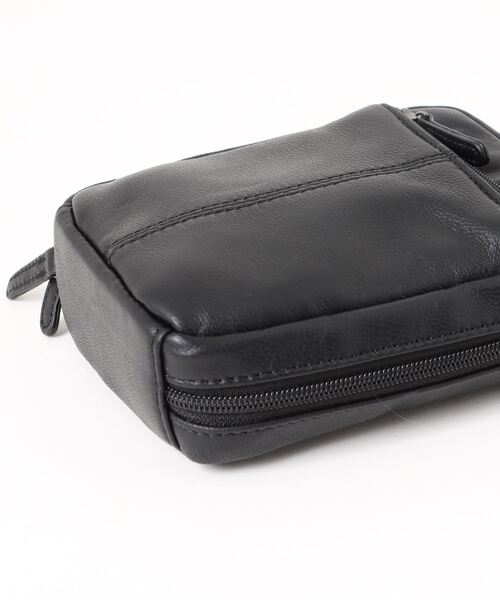 KAZZU SELECT(カッズセレクト)の「羊革ミニショルダーバッグ縦型(ショルダーバッグ・メンズ・ブラック/ブラウン・ONE SIZE)」の4枚目の写真