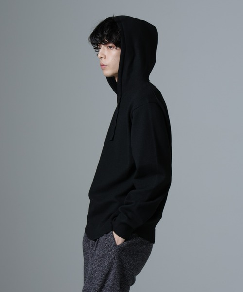 セール】天竺編みニットパーカー（ニット/セーター）｜NANO universe