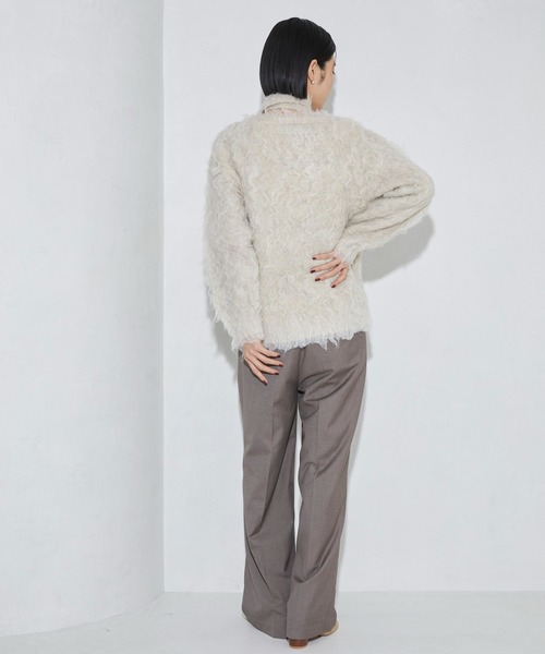 Firsthand（ファーストハンド）の「Firsthand/ファーストハンド タイ付きシャギーニット（ニット/セーター・レディース・ブラック/ベージュ・FREE）」の15枚目の写真