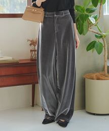 選べるサイズ カーブすぎないベロアカーブパンツ