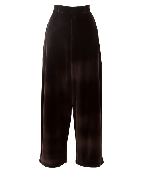 KOBE LETTUCE（コウベレタス）の「選べるサイズ カーブすぎないベロアカーブパンツ（その他パンツ・レディース・カーキ/ブラック/ダークブラウン/グレー・L/M/TM/PL/PM）」の20枚目の写真