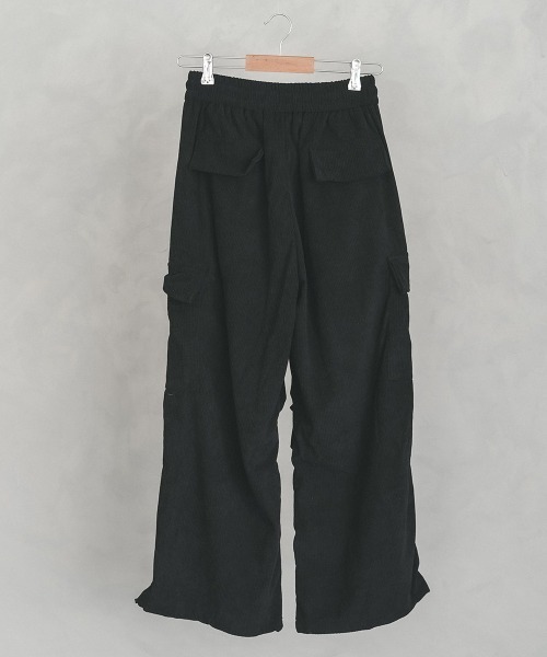 セール】knee tuck corduroy cargo pants / ニータックコーデュロイ