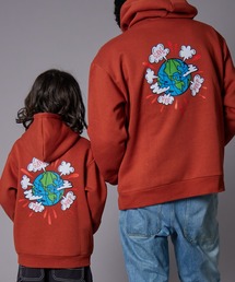 PAIRMANON STREET（ペアマノンストリート）の「【PAIRMANON STREET】【リンクコーデ】【大人サイズ】裏起毛 プリント パーカー（パーカー）」