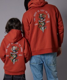 PAIRMANON STREET（ペアマノンストリート）の「【PAIRMANON STREET】【リンクコーデ】【大人サイズ】裏起毛 プリント パーカー（パーカー）」