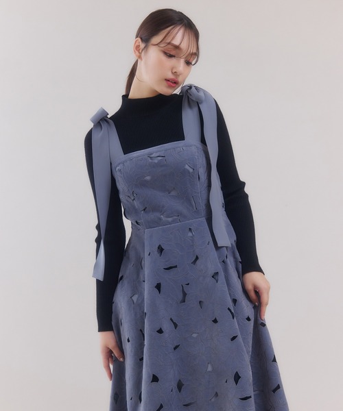 セール】ベロアカットワークワンピース（ワンピース）｜EIMY