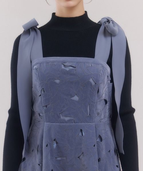 ベロアカットワークワンピース セール】ベロアカットワークワンピース（ワンピース）｜EIMY