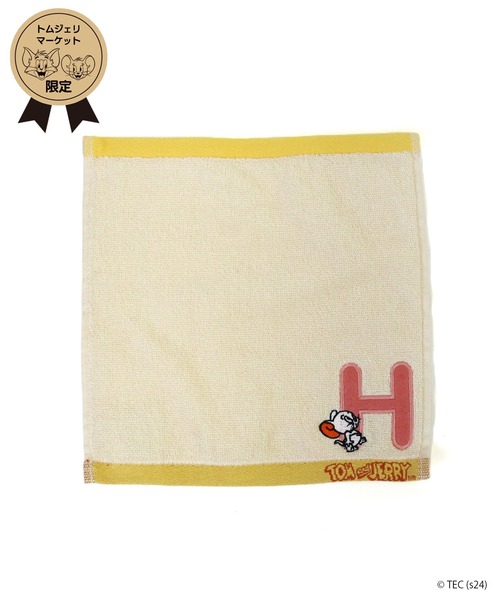 Tom＆Jerry（トムアンドジェリー）の「【公式】TOM and JERRY　イニシャルハンドタオル（タオル・レディース・A/H/K/M/N/R/S/Y・FREE）」の2枚目の写真