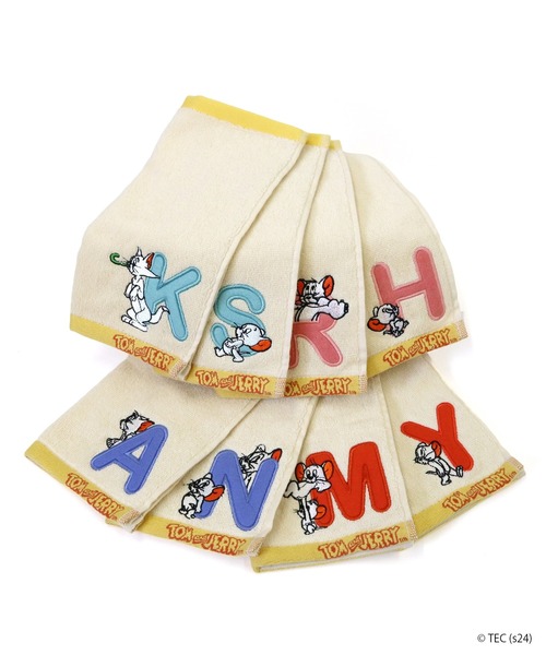 Tom＆Jerry（トムアンドジェリー）の「【公式】TOM and JERRY　イニシャルハンドタオル（タオル・レディース・A/H/K/M/N/R/S/Y・FREE）」の11枚目の写真