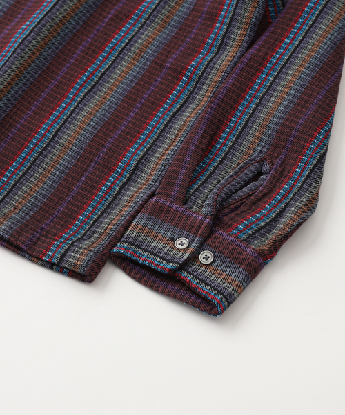 OBEY(オベイ)の「OBEY / オベイ WANDERER WOVEN(シャツ/ブラウス・メンズ・ボルドー・MEDIUM/LARGE)」の4枚目の写真