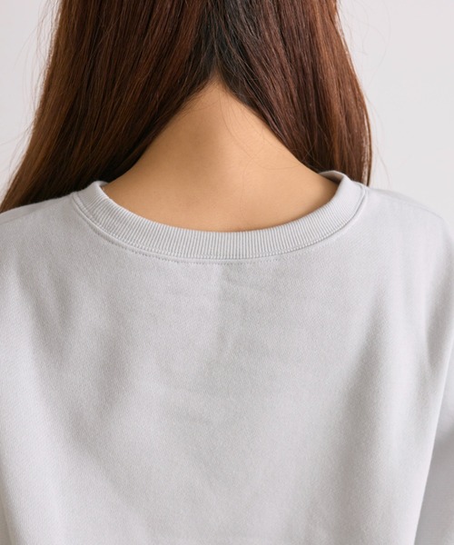 OLIVE des OLIVE（オリーブデオリーブ）の「【SNSで話題/裏起毛】おめかしネコスウェット（スウェット・レディース・オフホワイト/サックスブルー/スミクロ/ピンク・FREE）」の10枚目の写真