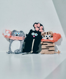 macaroni edge | 〈macaroni edge/マカロニエッジ〉毛糸のマスコット キーケース ネコ(キーケース/キーアクセサリー)