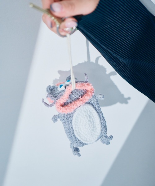 macaroni edge（マカロニエッジ）の「〈macaroni edge/マカロニエッジ〉毛糸のマスコット キーケース ネコ（キーケース/キーアクセサリー・レディース・ブラウン/グレー/ブラック・ONE SIZE）」の20枚目の写真