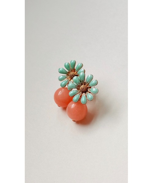 tone（トーン）の「【Agaro】No.263p　フラワー　天然石　ピアスアレルギー対応　サージカルステンレス(MA)（ピアス（両耳用）・レディース・その他3/イエロー/ブラック/グリーン/その他5/その他6/その他2/ブラウン/その他7/その他8/その他9/その他10/その他11・FREE）」の12枚目の写真