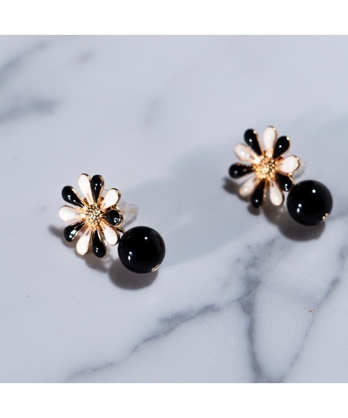 tone（トーン）の「【Agaro】No.263p　フラワー　天然石　ピアスアレルギー対応　サージカルステンレス(MA)（ピアス（両耳用）・レディース・その他3/イエロー/ブラック/グリーン/その他5/その他6/その他2/ブラウン/その他7/その他8/その他9/その他10/その他11・FREE）」の20枚目の写真