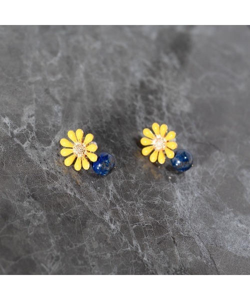 tone（トーン）の「【Agaro】No.263p　フラワー　天然石　ピアスアレルギー対応　サージカルステンレス(MA)（ピアス（両耳用）・レディース・その他3/イエロー/ブラック/グリーン/その他5/その他6/その他2/ブラウン/その他7/その他8/その他9/その他10/その他11・FREE）」の22枚目の写真