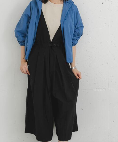 GRAMICCIアクティブナイロンサロペット　CHARCOAL 別注』『撥水/2WAY仕様』Gramicci アクティブナイロンサロペット