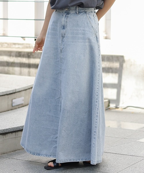 デニムフレアスカート（デニムスカート）｜COLONY 2139（コロニートゥーワンスリーナイン） 6,603円
