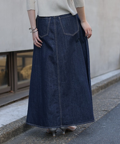 COLONY 2139（コロニートゥーワンスリーナイン）の「デニムフレアスカート（デニムスカート・レディース・サックスブルー/ネイビー・S/M）」の19枚目の写真
