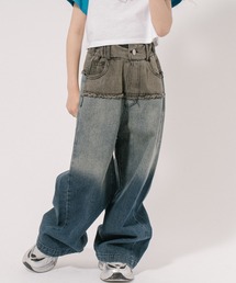 URBAN CHERRY | 切り替えストレートウォッシュデニム(デニムパンツ)
