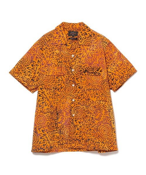 BEAMS PLUS（ビームスプラス）の「バティック プリント オープンカラー シャツ（シャツ/ブラウス・メンズ・オレンジ/グリーン・S/L/M/XL）」の18枚目の写真