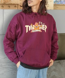 THRASHER（スラッシャー）の「TOY MACHINE VORTEX HOODIE SWEAT PARKA/スラッシャー前面プリントフード付きプルパーカー（パーカー）」
