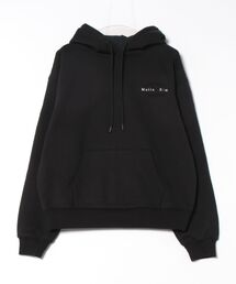 新品 Matin Kim マーティンキム 刺繍ロゴ フーディー パーカー カーキ ロゴ Matin Kim(マーティンキム) パーカー・フーディ(レディース