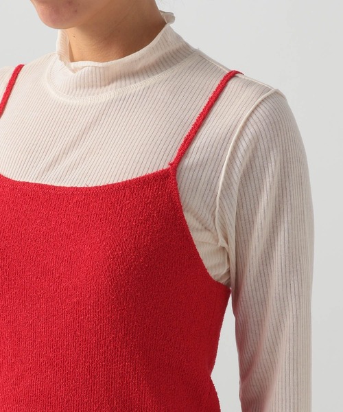 BAYFLOW（ベイフロー）の「[セットアイテム]2Pレイヤードニット（ニット/セーター・レディース・レッド/ネイビー・FREE）」の8枚目の写真