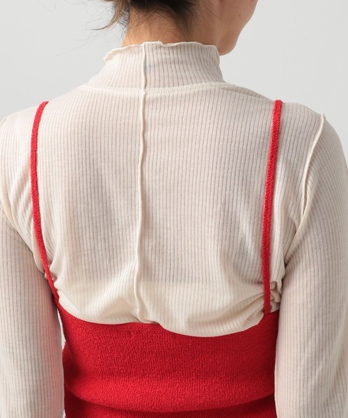 BAYFLOW（ベイフロー）の「[セットアイテム]2Pレイヤードニット（ニット/セーター・レディース・レッド/ネイビー・FREE）」の10枚目の写真