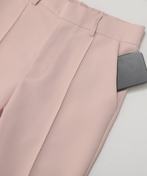 新品未使用品 フィットモアパールスリットテーパードパンツ Fit more パンツ パールスリットテーパードパンツ レディース