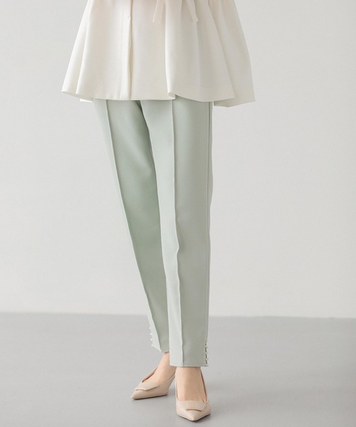 Fit more（フィットモア）の「パールスリットテーパードパンツ（その他パンツ・レディース・ネイビー/ピンク/ブラック・PS/S/M）」の22枚目の写真