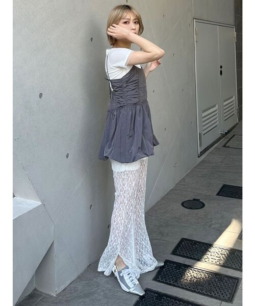 MURUA(ムルーア)の「レースフレアパンツ(その他パンツ・レディース・ホワイト/ブラック・FREE)」の8枚目の写真