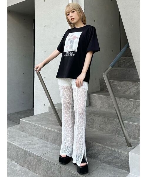MURUA(ムルーア)の「レースフレアパンツ(その他パンツ・レディース・ホワイト/ブラック・FREE)」の17枚目の写真