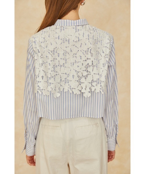 Josie Blouse Lace Blouse クロップレースシャツ（シャツ/ブラウス