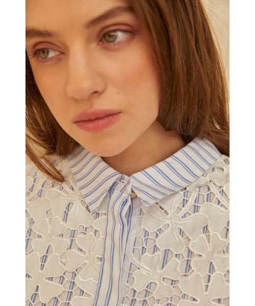 Josie Blouse Lace Blouse クロップレースシャツ（シャツ/ブラウス