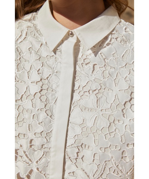 Josie Blouse Lace Blouse クロップレースシャツ（シャツ/ブラウス